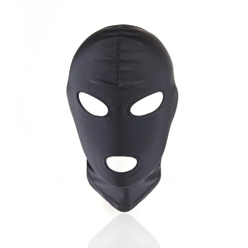 Adult PU Leather Head Mask with eye holes
