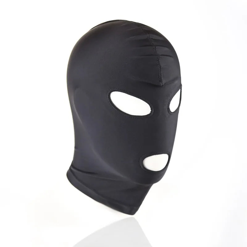 Adult PU Leather Head Mask with eye holes
